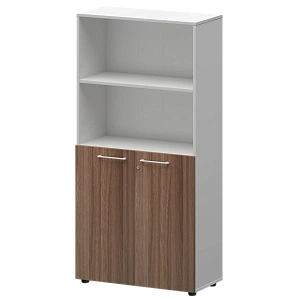 Шкаф высокий полузакрытый Protech СМШ48.28F(Б) Темный шимо/Белый фото