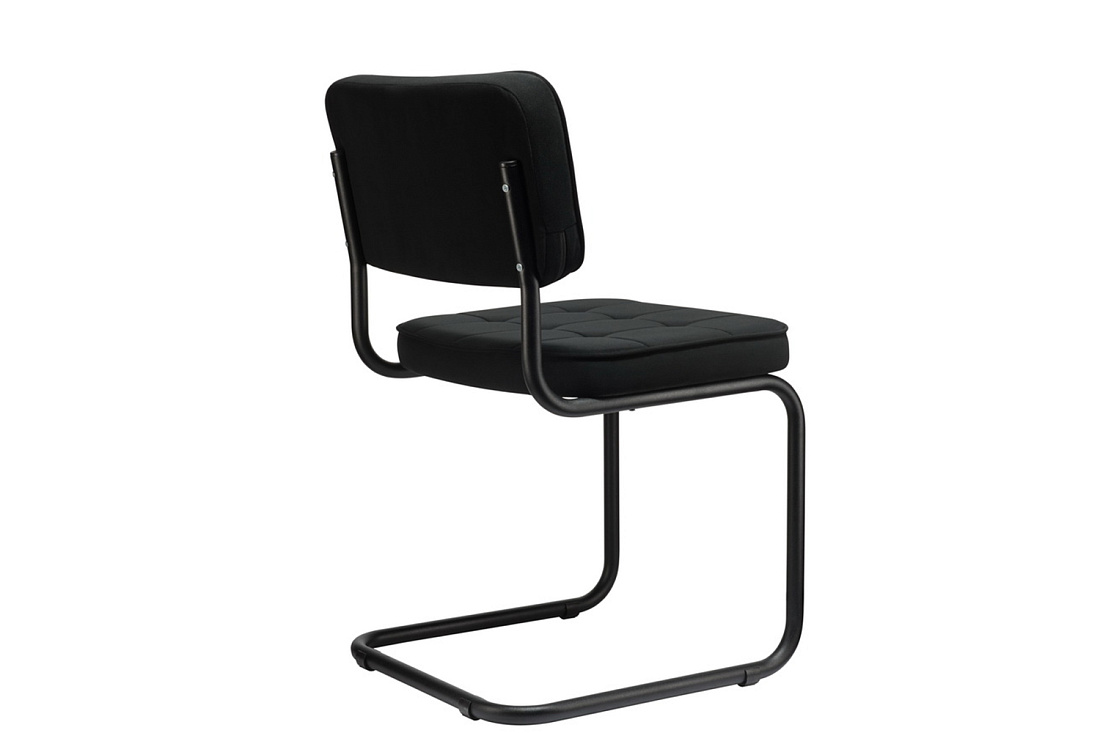 комплект конференц-кресел eco-chair colombo comfort clm-05 чёрный велюр / черный металл фото