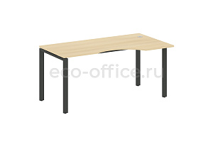 Стол криволинейный правый METAL SYSTEM STYLE БП.СА-1 (R) Акация Лорка / Антрацит металл фото