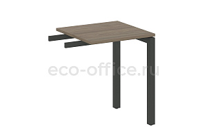 Приставной элемент на П-образном м/к METAL SYSTEM QUATTRO 5x5 50БП.ПР-1 Вяз Благородный / Антрацит металл фото