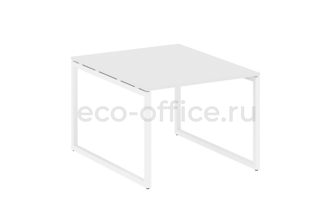 Стол переговорный (1 столешница) METAL SYSTEM QUATTRO 4x4 40БО.ПРГ-1.1 Белый / Белый металл  стоимость