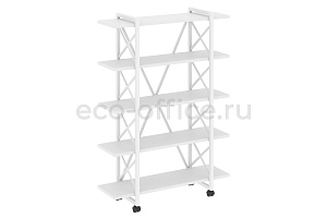 Стеллаж на колесных опорах LOFT VR.L-MST.K-5.8V Белый Бриллиант / Белый металл фото