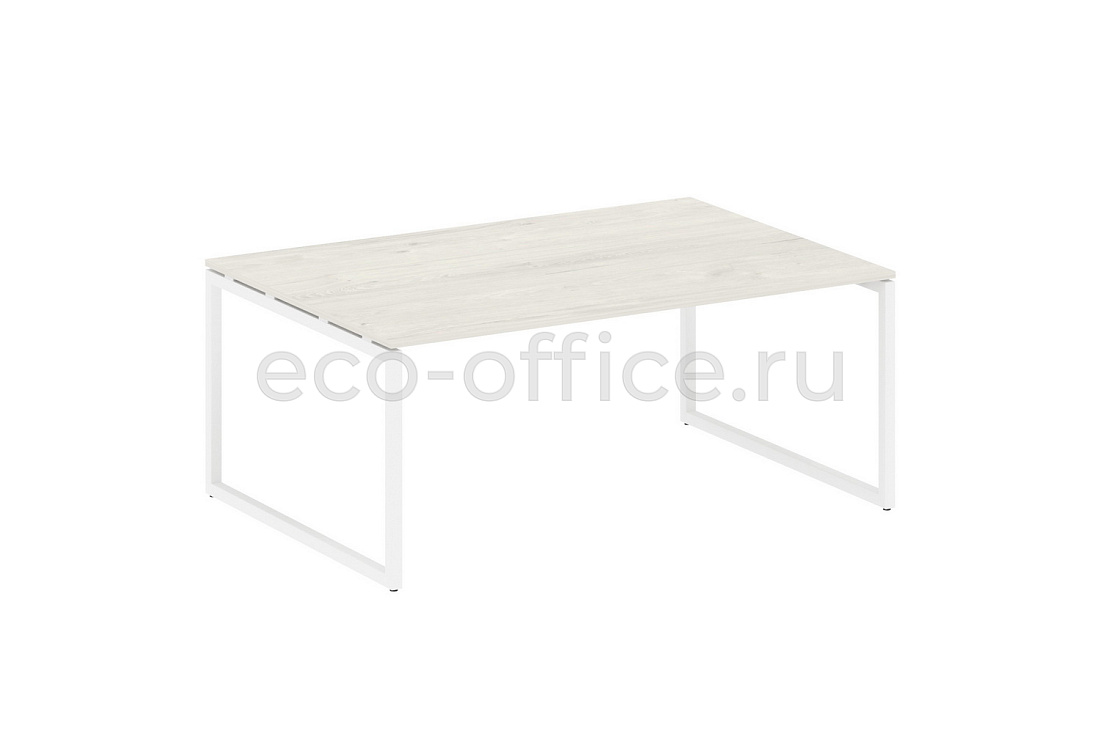 Стол переговорный (1 столешница) METAL SYSTEM QUATTRO 4x4 40БО.ПРГ-1.5 Дуб Наварра / Белый металл  стоимость