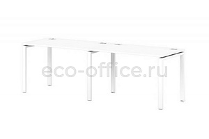 Линейный кластер на металлокаркасе 60*30 SENTIDA STEEL S-131 Белый фото
