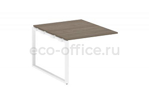 Проходной наборный элемент переговорного стола METAL SYSTEM STYLE БО.ППРГ-1 Вяз Благородный / Белый металл фото
