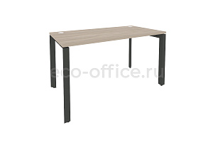 Стол рабочий на П-образном м/к ONIX O.MP-SP-3.7 Дуб Аттик / Антрацит металл фото