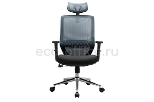 Кресло офисное RV Chair ALT 833H Серая сетка / Чёрная ткань фото