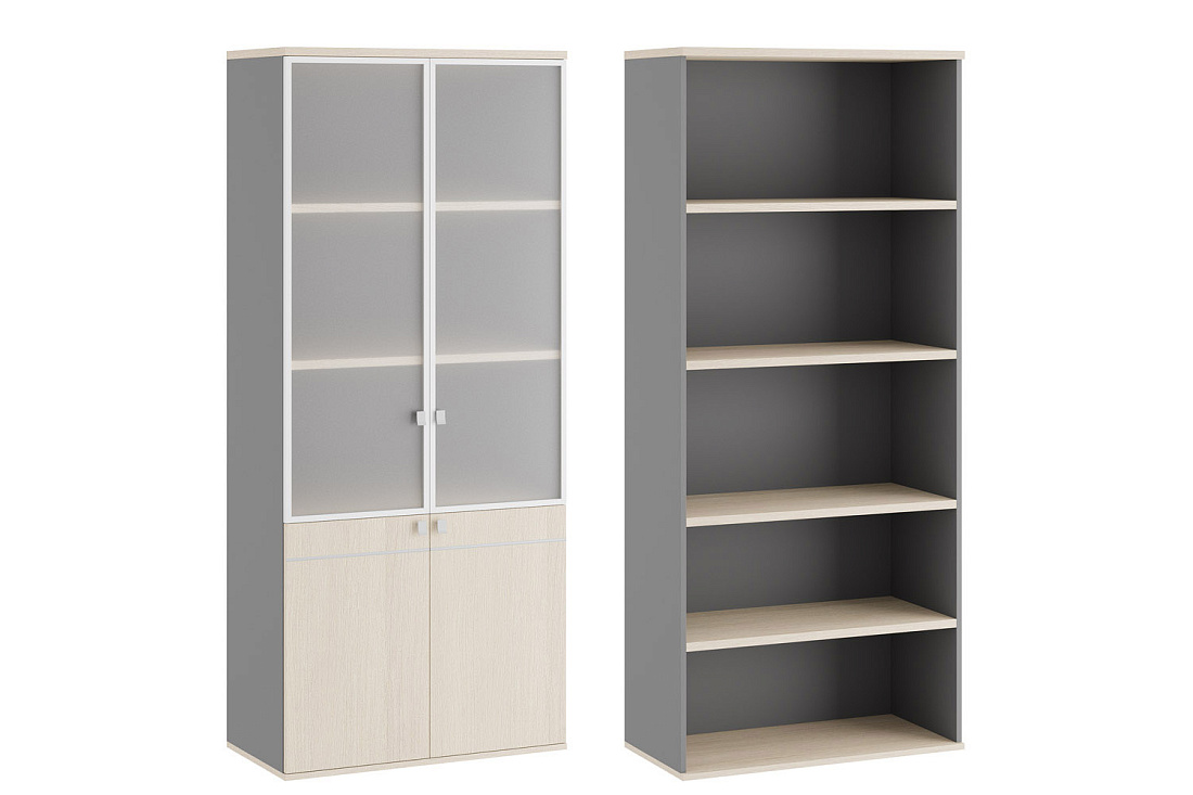 шкаф для бумаг со стеклом (стекло в раме) tess tes38150034 фото