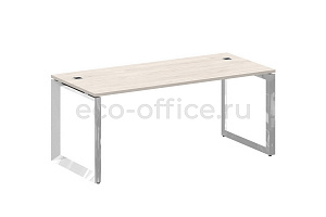 Стол руководителя ONIX DIRECT LUX M-O.MO-SRR-5.8 Денвер Светлый / Нержавеющая сталь фото