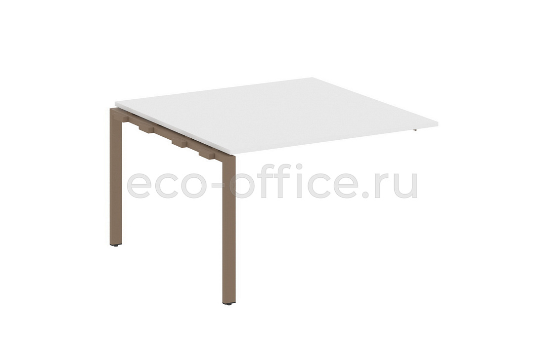 Проходной наборный элемент переговорного стола METAL SYSTEM STYLE БП.ППРГ-2 Белый / Мокко металл  стоимость