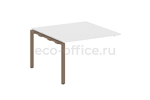 Проходной наборный элемент переговорного стола METAL SYSTEM STYLE БП.ППРГ-2 Белый / Мокко металл фото
