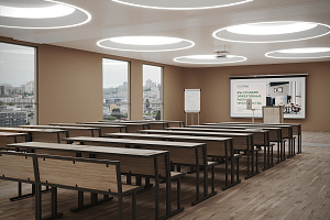 Мебель для аудиторий DESK Дуб Аттик / Антрацит металл фото