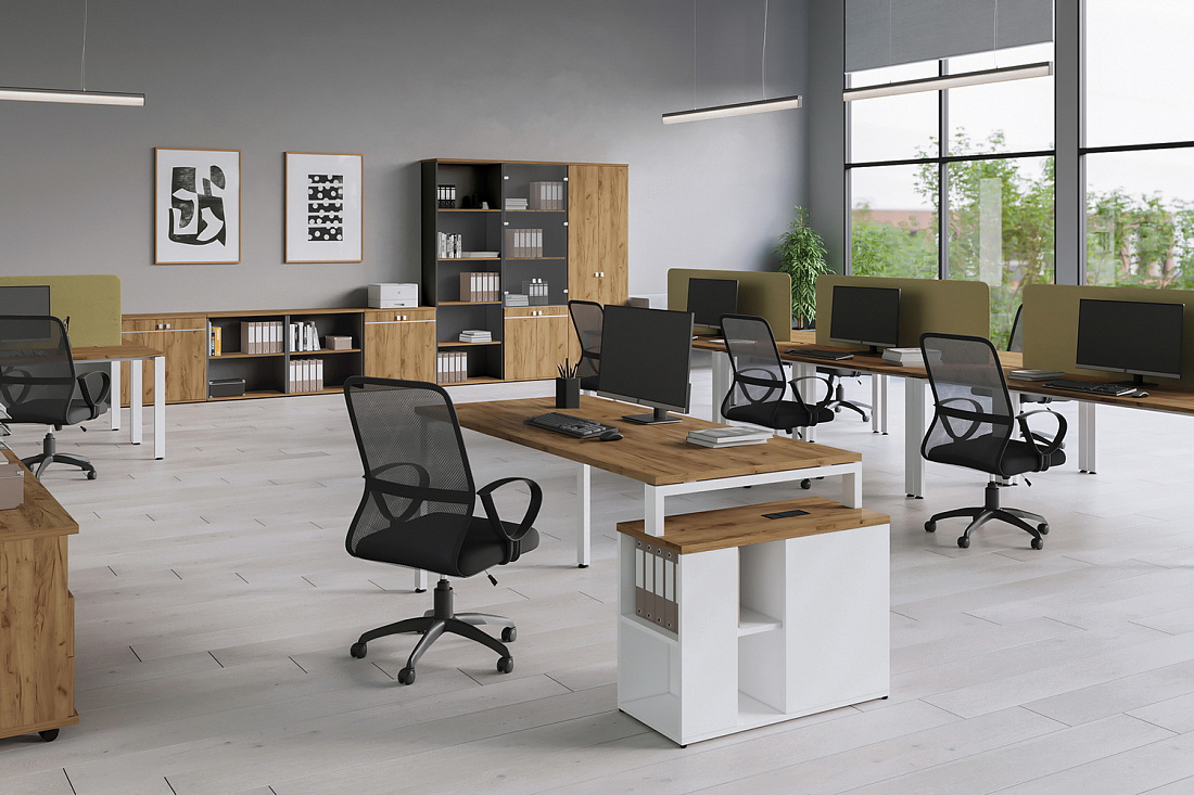 мебель для персонала tess дуб крафт золотой фото