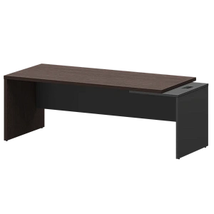 Стол руководителя правый Protech KZ-22R Дуб венге/Графит фото