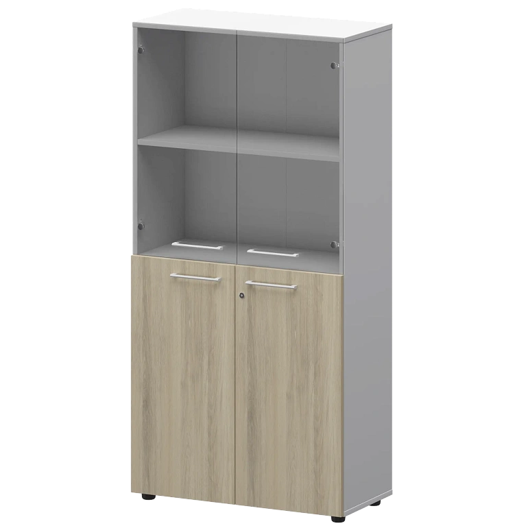 шкаф высокий комб. protech смш48.28f.28s(б) кронберг/белый фото