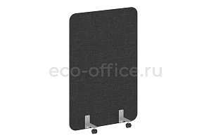 Перегородка на металлических опорах, на роликах R-LINE SOFT AP.R-100-150 Рогожка Romeo 01 / Серый металл фото