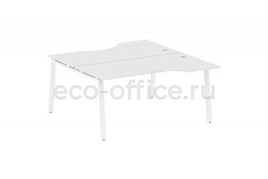 Рабочая станция криволинейная METAL SYSTEM STYLE БА.РАС-СА-2.1 Белый / Белый металл фото