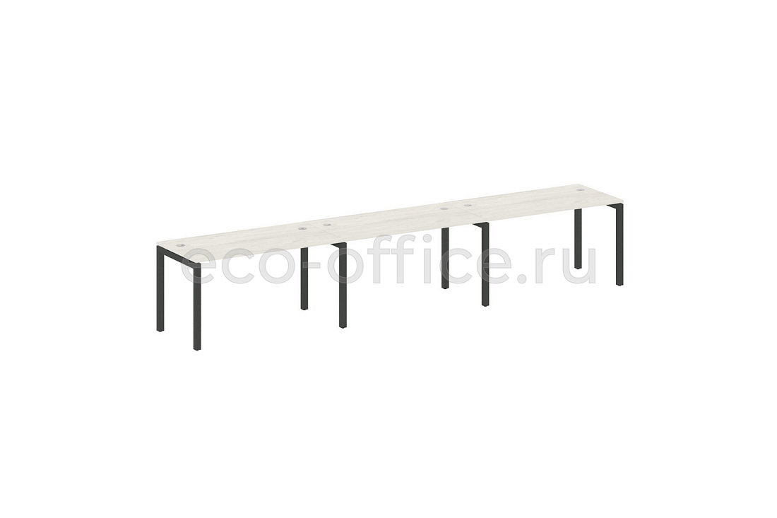 Рабочая станция на 3 рабочих места METAL SYSTEM QUATTRO 5x5 50БП.СМ-3.3 Дуб Наварра / Антрацит металл   стоимость