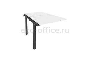 Наборный элемент рабочей станции на П-образном м/к ONIX O.M-2.NRS-0.7 Белый Бриллиант / Антрацит металл фото