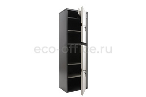 Шкаф бухгалтерский AIKO SL-150/2T Графит (RAL 7024) / Светло-серый (RAL 7038) фото