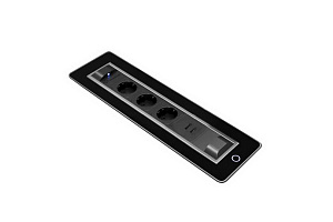 Блок врезной VERSATURN Т184738 Чёрный / Стекло чёрное фото