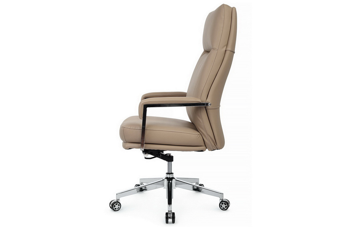 кресло руководителя rv chair leon a916-1 бежевая экокожа фото