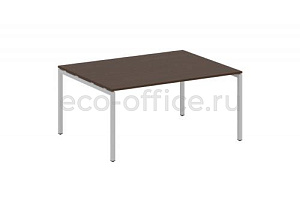 Стол переговорный (1 столешница) METAL SYSTEM QUATTRO 4x4 40БП.ПРГ-1.4 Венге Цаво / Серый металл фото