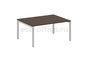 Стол переговорный (1 столешница) METAL SYSTEM QUATTRO 5x5 50БП.ПРГ-1.4 Венге Цаво / Серый металл фото