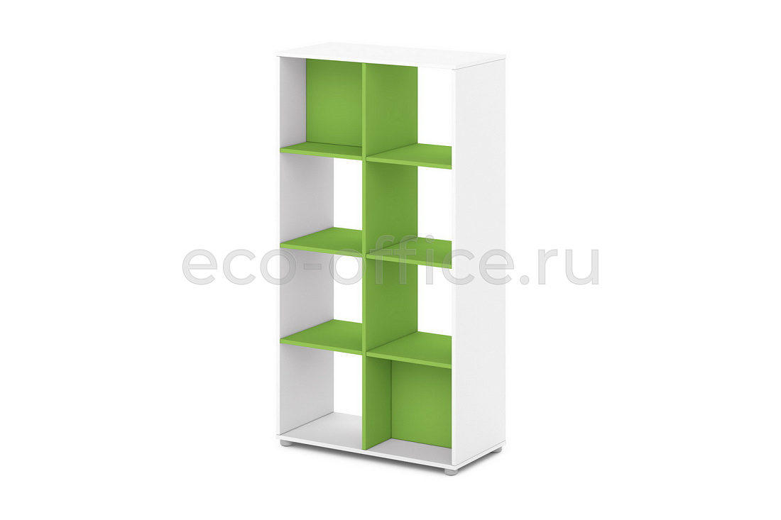 Стеллаж средний 8 ячеек SENTIDA COLOR S-78 Зелёный лайм  стоимость