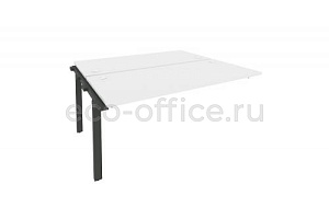 Наборный элемент рабочей станции на П-образном м/к ONIX O.M-2.NRS-4.7 Белый Бриллиант / Антрацит металл фото