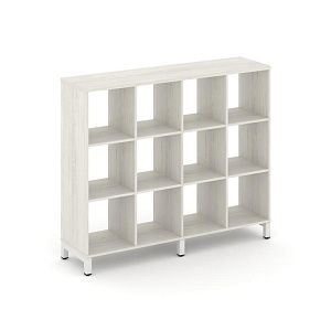 Каркас стеллажа 3 яр. STYLE PROJECT SN.KS-340 Дуб Наварра/Металл Белый фото