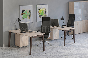 Мебель для персонала ONIX WOOD Дуб Аттик / Дуб Тёмный фото