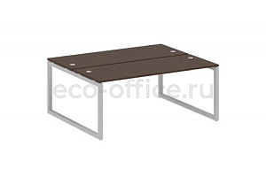 Рабочая станция METAL SYSTEM QUATTRO 5x5 50БО.РАС-СП-2.5 Венге Цаво / Серый металл фото