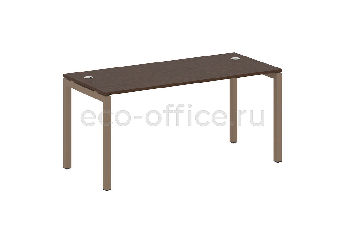 Стол письменный METAL SYSTEM QUATTRO 5x5 50БП.СП-4 Венге Цаво / Мокко металл купить в Москве