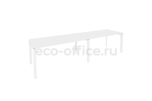 Рабочая станция на П-образном м/к ONIX O.MP-RS-2.4.8 Белый Бриллиант / Белый металл фото