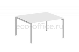 Стол переговорный (1 столешница) METAL SYSTEM QUATTRO 4x4 40БП.ПРГ-1.3 Белый / Серый металл фото