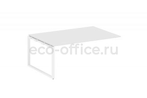 Проходной наборный элемент переговорного стола METAL SYSTEM STYLE БО.ППРГ-5 Белый / Белый металл фото