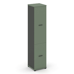 Шкаф 1 узкая секция, 5 ниш CONCEPT CN.STU.E-512 A Кобо/Антрацит/Металл Антрацит фото
