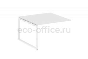 Проходной наборный элемент переговорного стола METAL SYSTEM STYLE БО.ППРГ-2 Белый / Белый металл фото