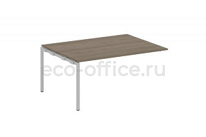 Проходной наборный элемент переговорного стола METAL SYSTEM QUATTRO 4x4 40БП.ППРГ-4 Вяз Благородный / Серый металл фото