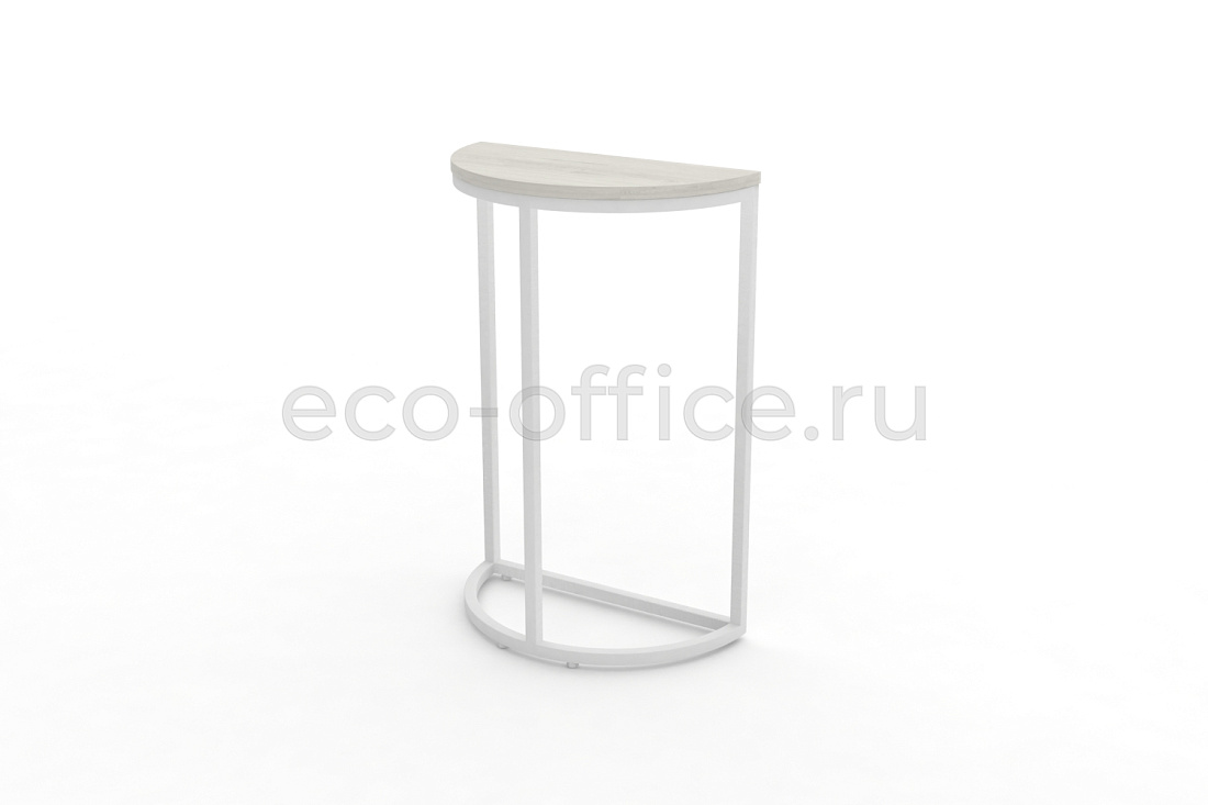 Стол журнальный SLICE-750 Дуб Наварра / Белый металл  стоимость