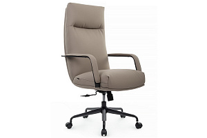 Кресло руководителя RV Chair OTTO CM-P001AS Бежевая экокожа фото