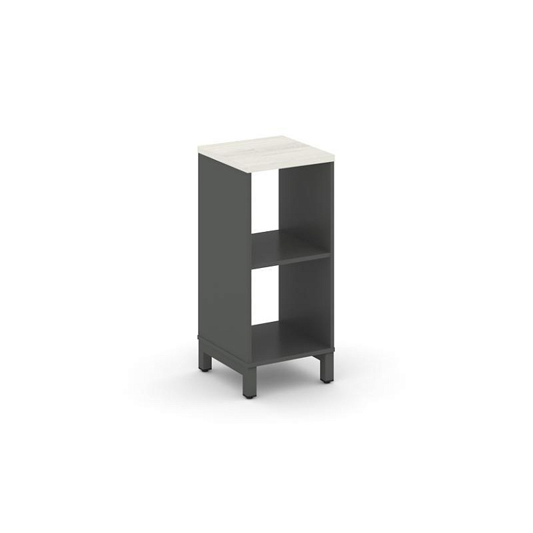 каркас стеллажа 2 яр. style project sn.ks-210 антрацит/дуб наварра/металл антрацит фото