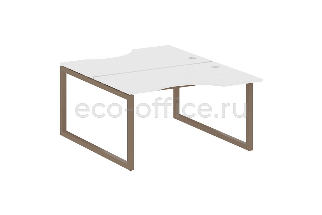 Рабочая станция криволинейная METAL SYSTEM QUATTRO 5x5 50БО.РАС-СА-2.2 Белый / Мокко металл  стоимость