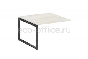Проходной наборный элемент переговорного стола METAL SYSTEM QUATTRO 5x5 50БО.ППРГ-2 Дуб Наварра / Антрацит металл фото