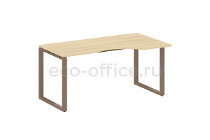 Стол криволинейный правый METAL SYSTEM STYLE БО.СА-1 (R) Акация Лорка / Мокко металл фото
