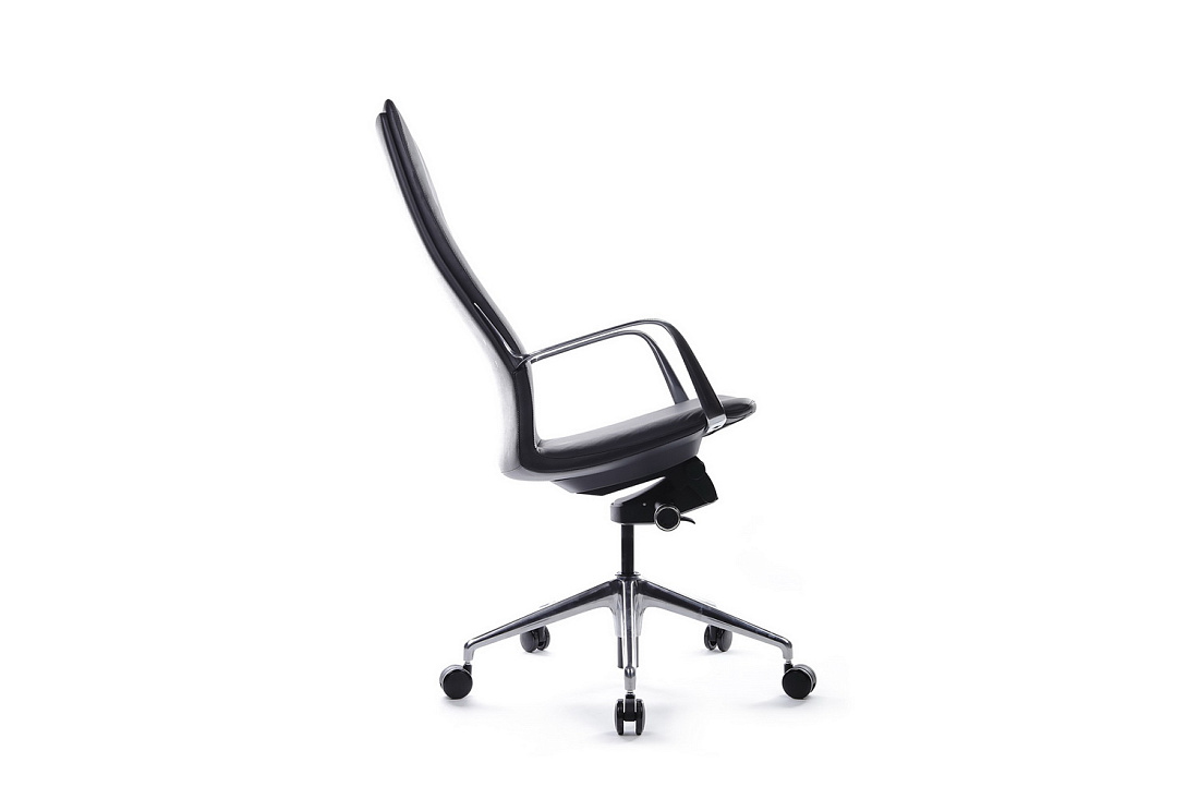 Кресло руководителя RV Design PLAZA FK004-A13 Чёрная кожа  стоимость