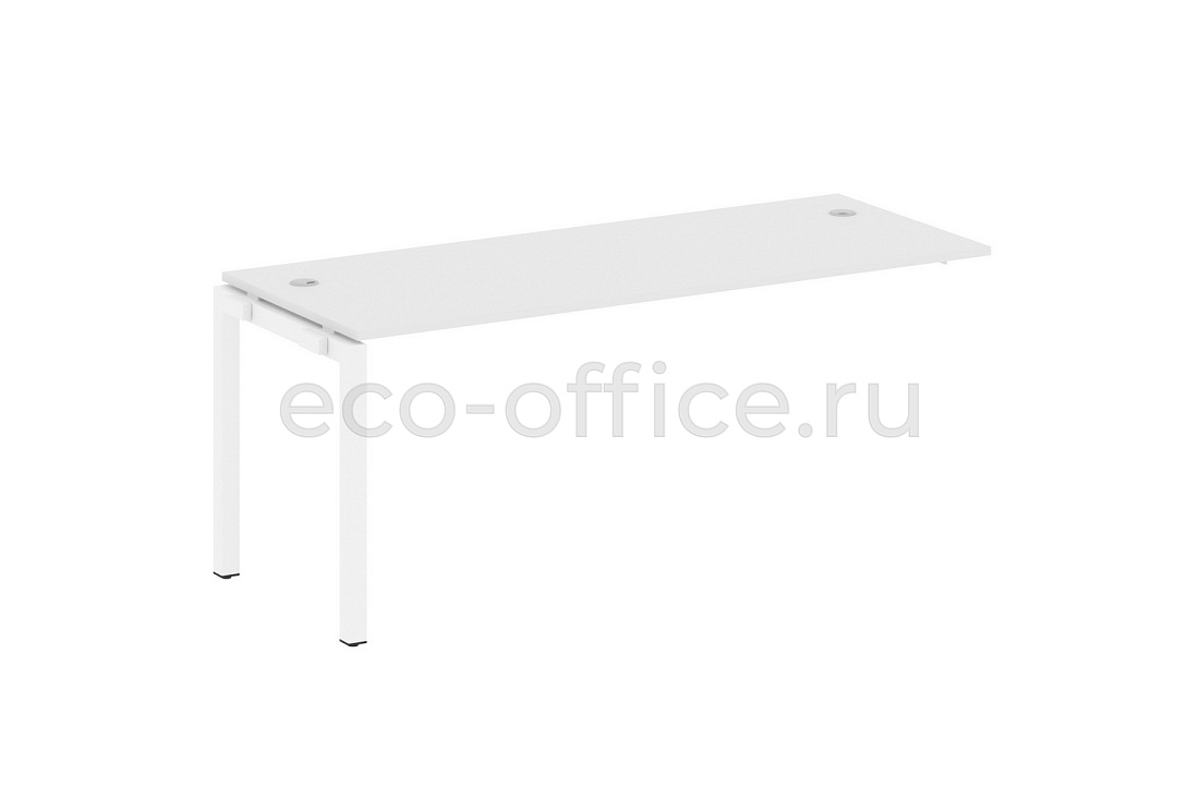 Проходной наборный элемент METAL SYSTEM QUATTRO 5x5 50БП.ПРС-СП-1.5 Белый / Белый металл купить в Москве