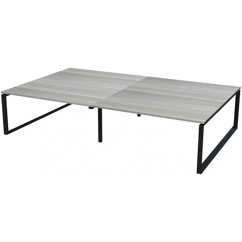 стол переговорный на металлокаркасе protech нтмп.о.120.11.2 лиственница/антрацит фото