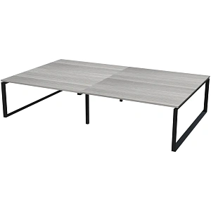 Стол переговорный на металлокаркасе Protech НТМП.О.120.11.2 Лиственница/Антрацит фото